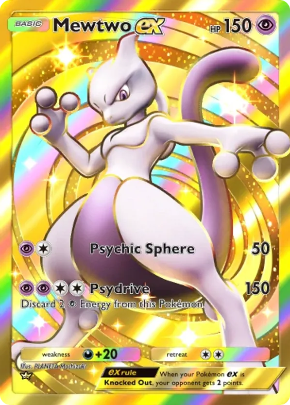 Mewtwo ex card front