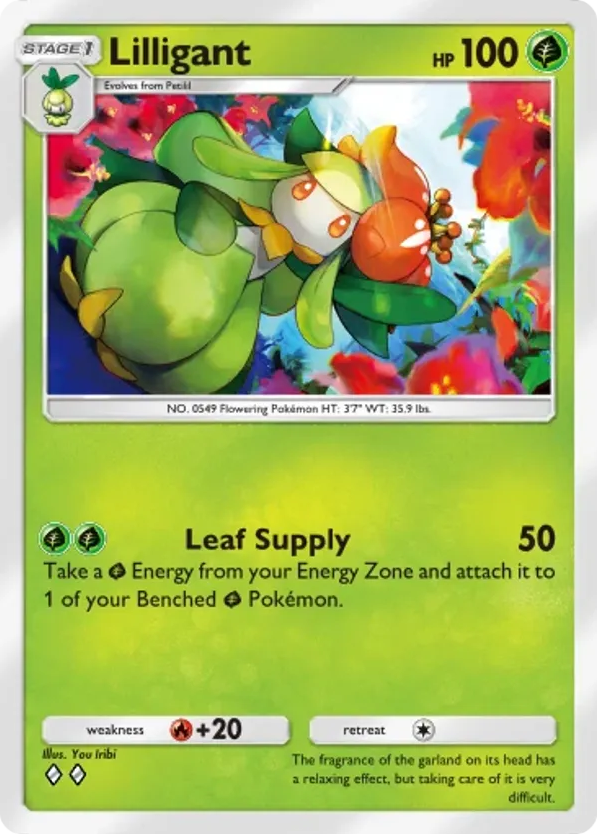 Lilligant card front