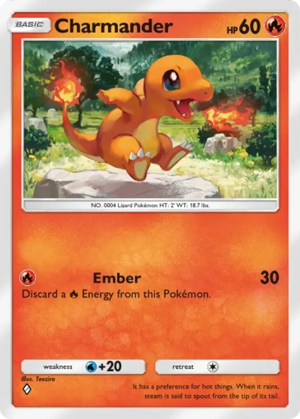 Charmander card front