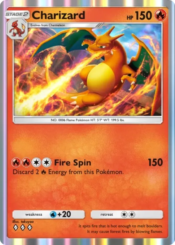 Charizard card front