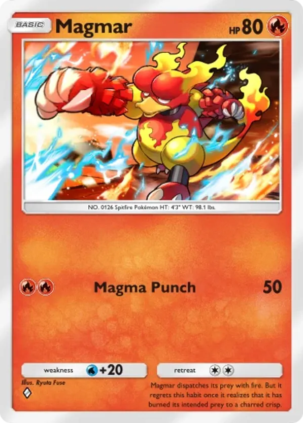 Magmar card front