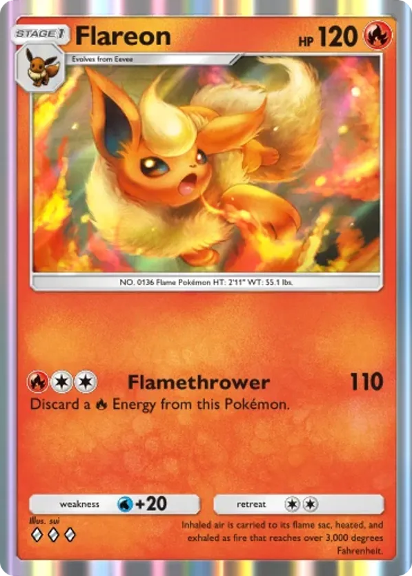 Flareon card front