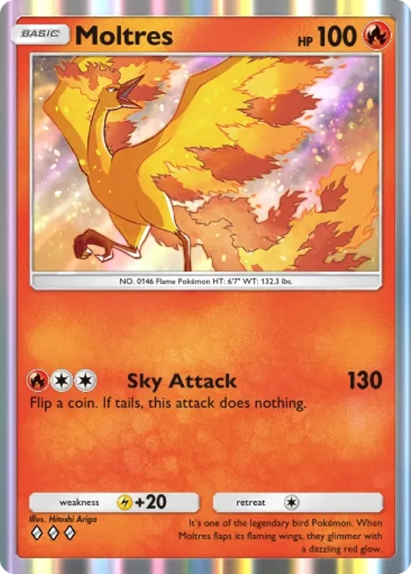 Moltres card front