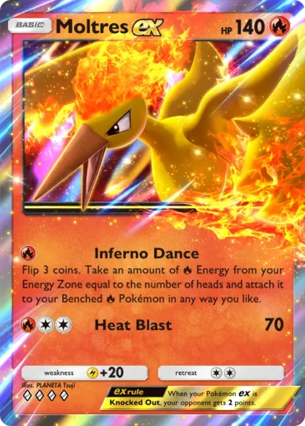Moltres ex card front