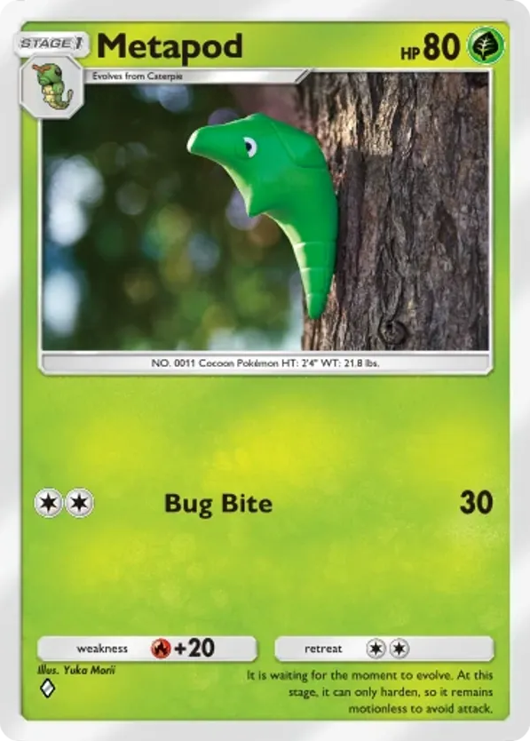 Metapod card front