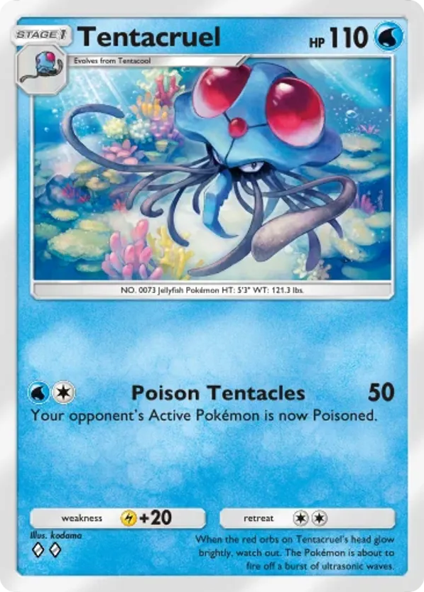 Tentacruel card front