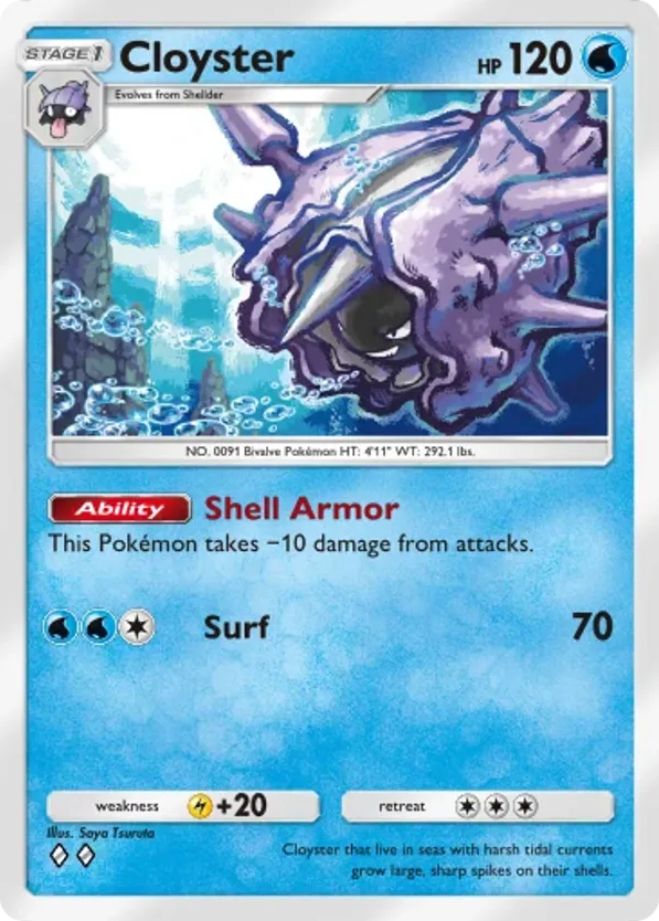 Cloyster card front