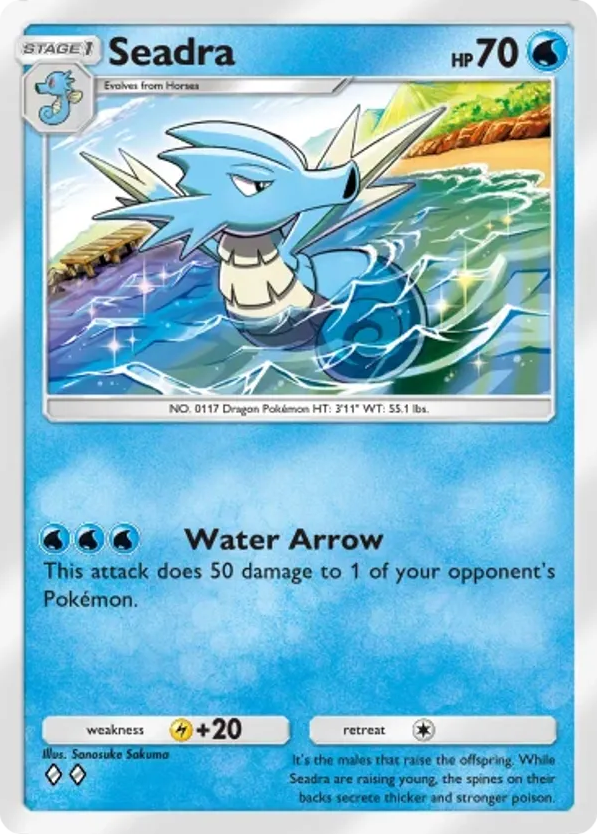 Seadra card front