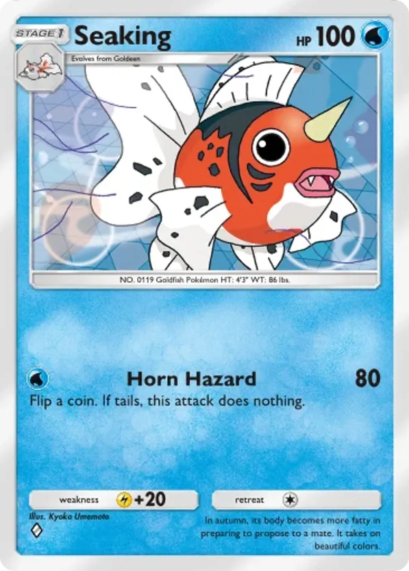 Seaking card front