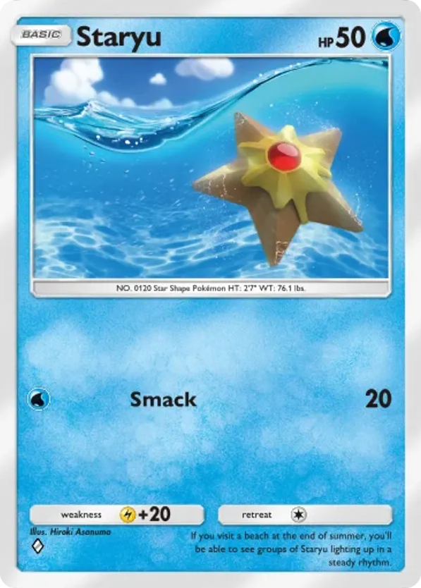 Staryu card front