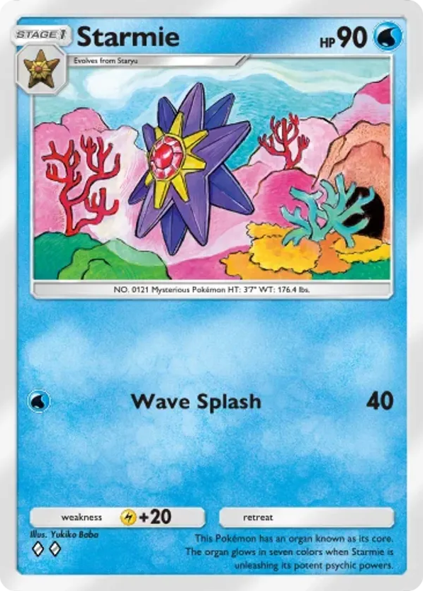 Starmie card front