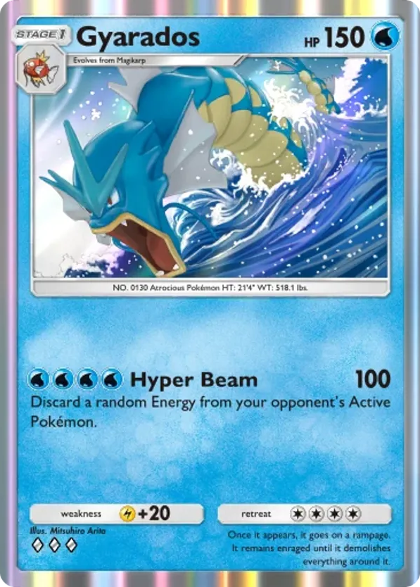 Gyarados card front