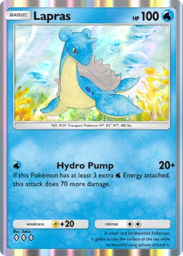 Lapras card front