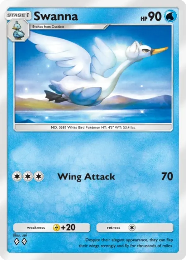 Swanna card front