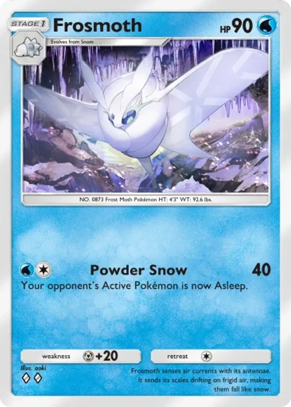 Frosmoth card front