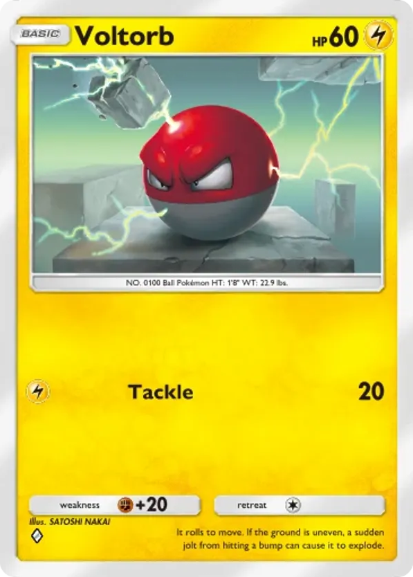 Voltorb card front