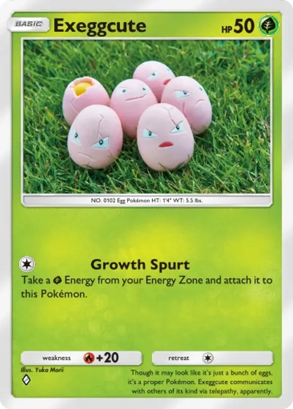 Exeggcute card front