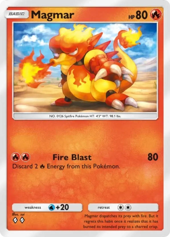 Magmar card front
