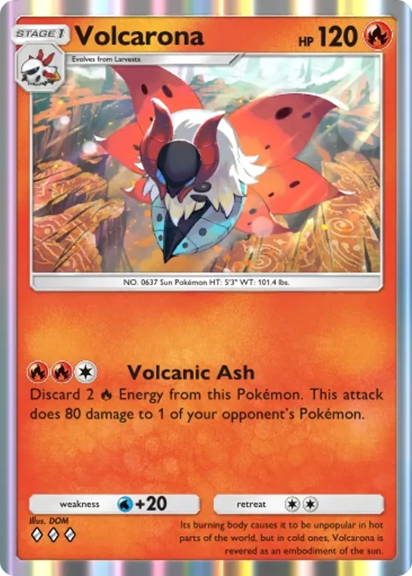 Volcarona card front