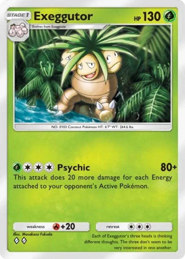 Exeggutor card front