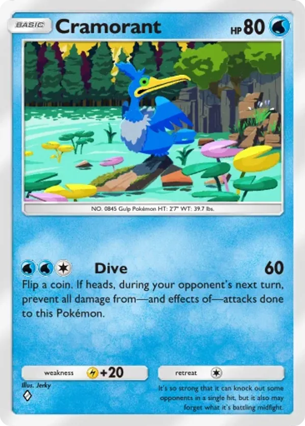 Cramorant card front