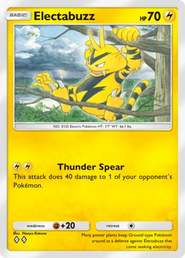 Electabuzz card front