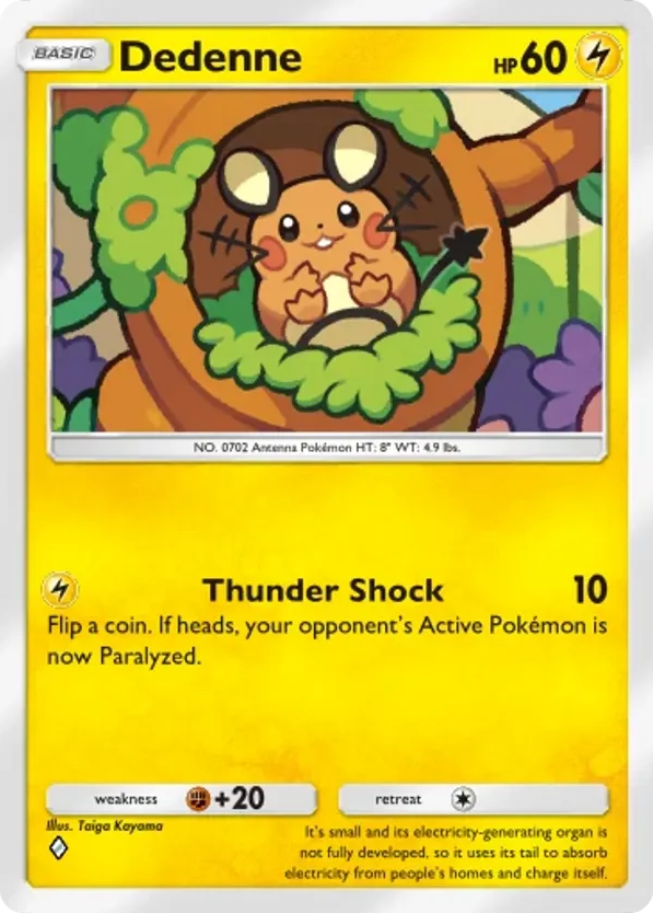 Dedenne card front