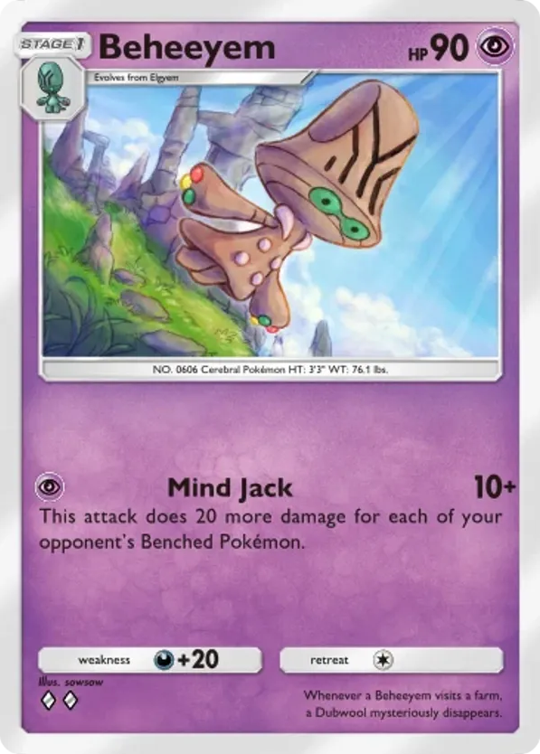 Beheeyem card front