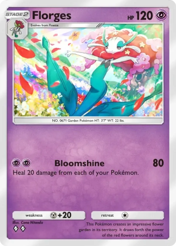 Florges card front