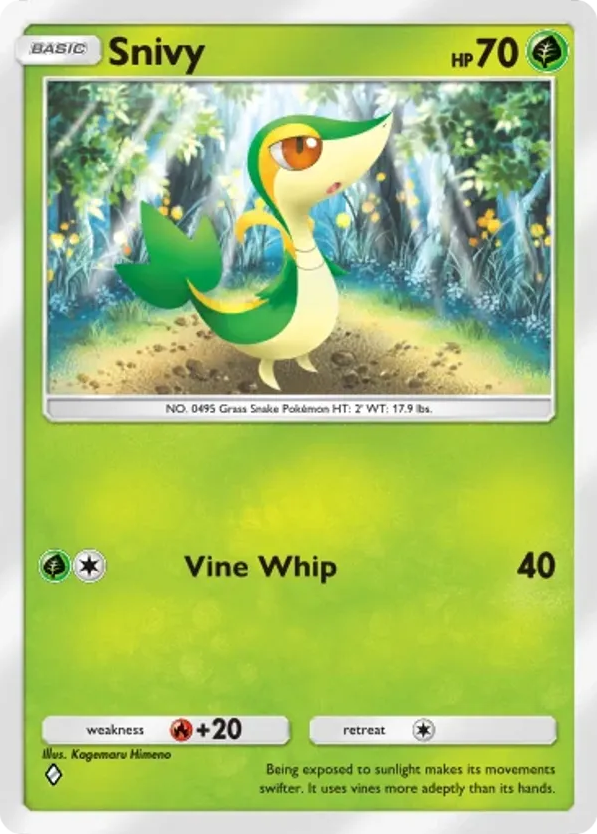 Snivy card front