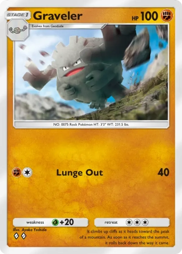 Graveler card front
