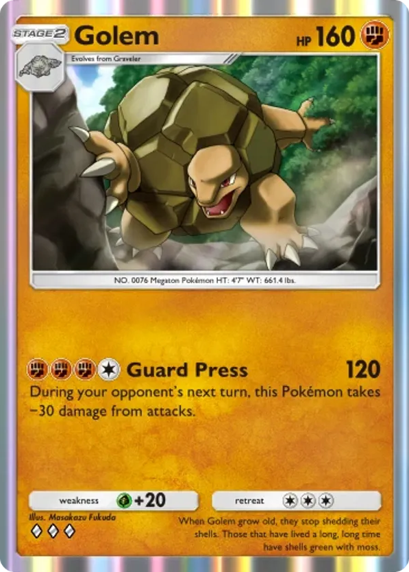 Golem card front