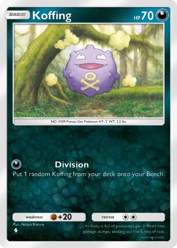 Koffing card front
