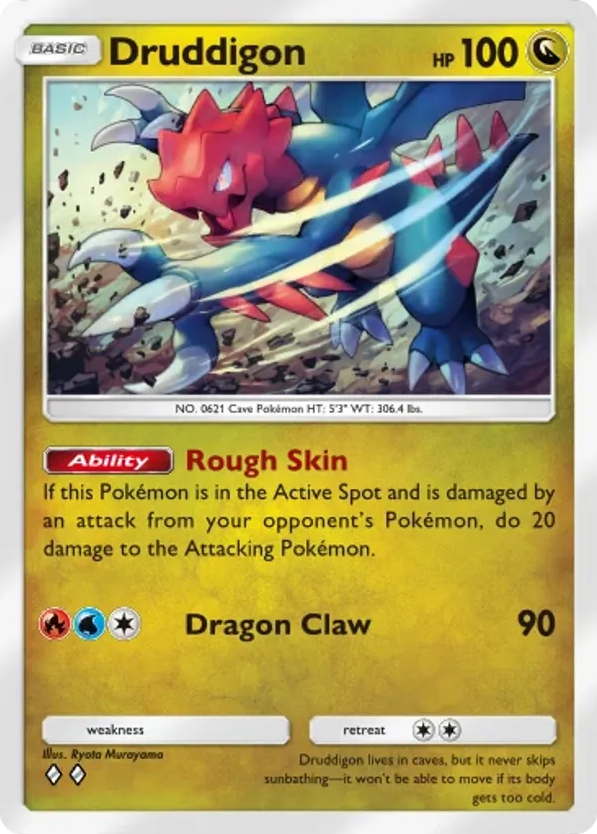 Druddigon card front