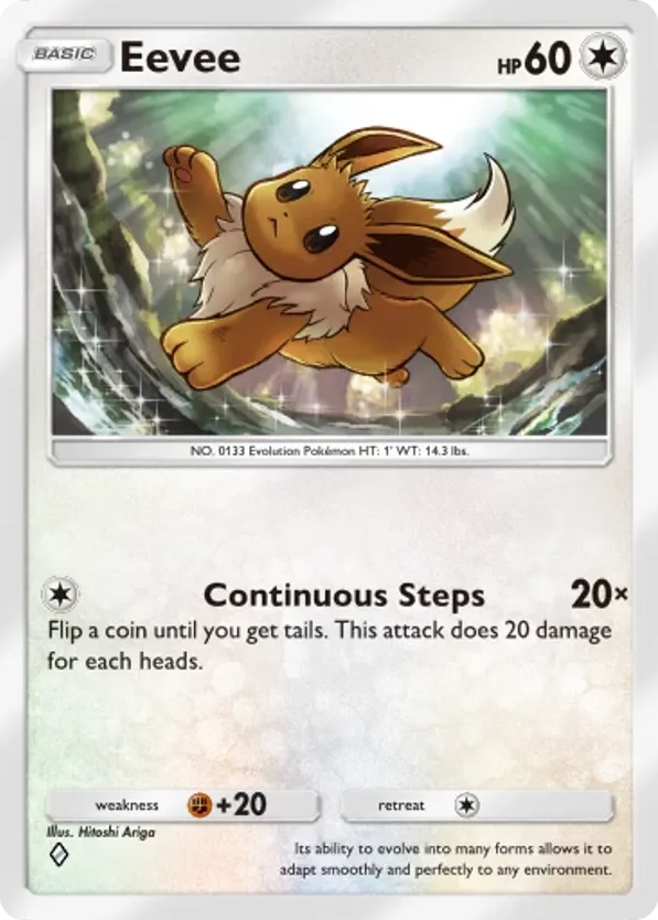 Eevee card front