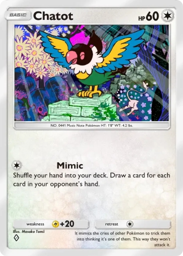 Chatot card front