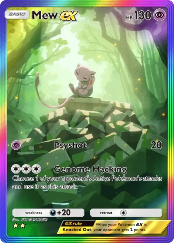 Mew ex card front