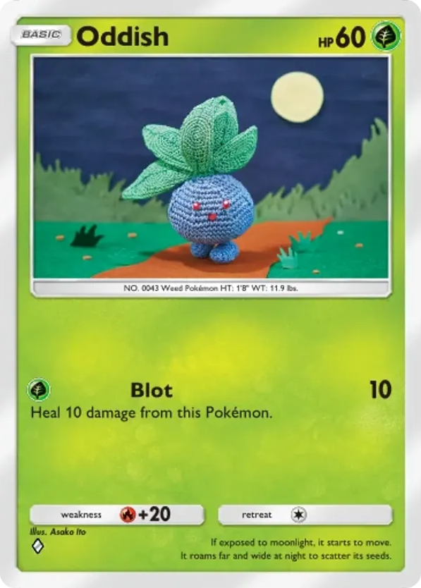 Oddish card front