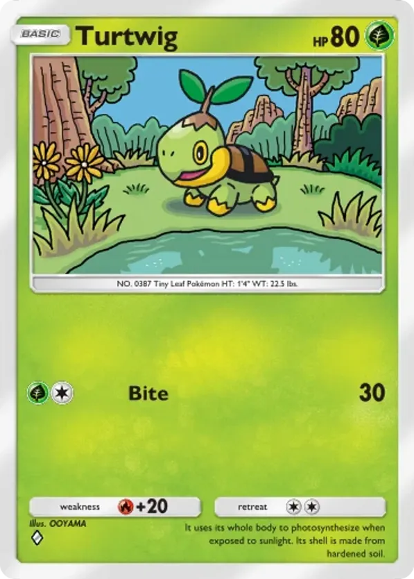 Turtwig card front