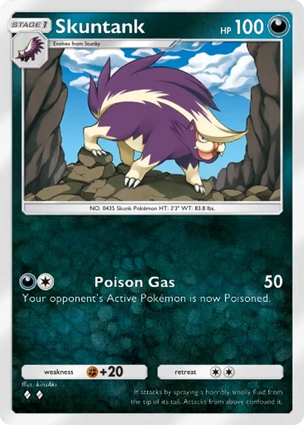 Skuntank card front