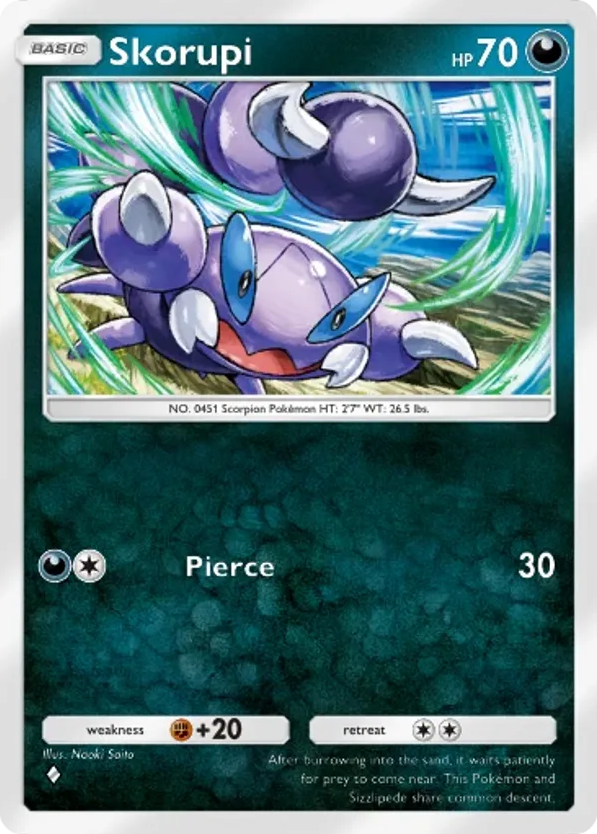 Skorupi card front