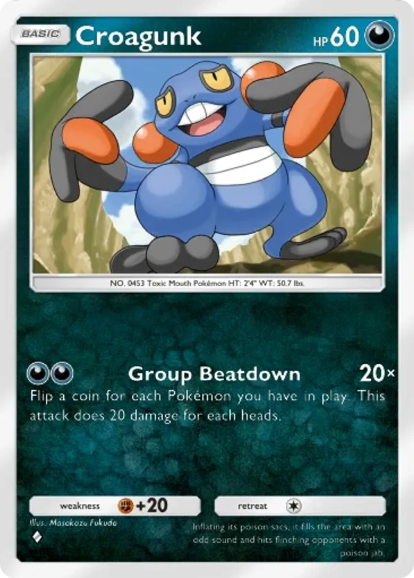 Croagunk card front