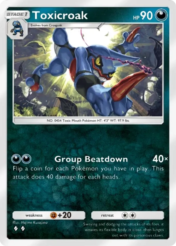Toxicroak card front
