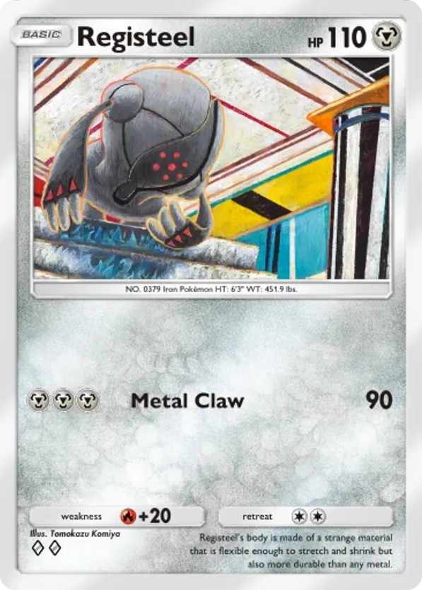 Registeel card front