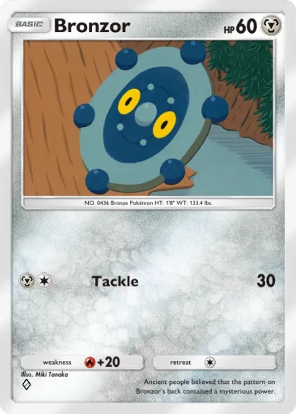 Bronzor card front