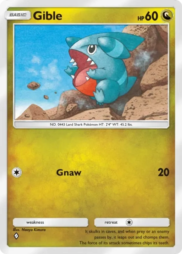 Gible card front