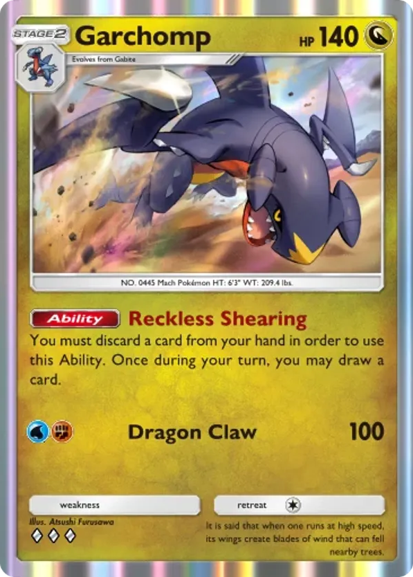Garchomp card front