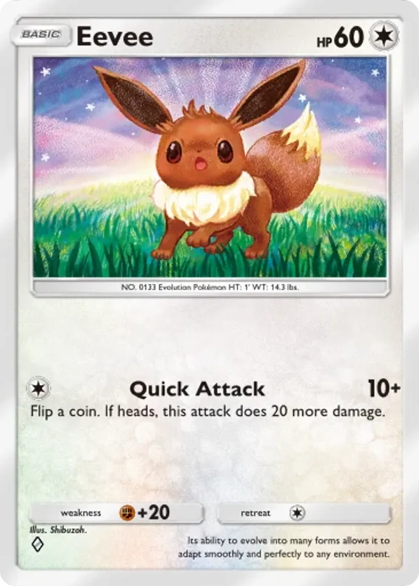 Eevee card front