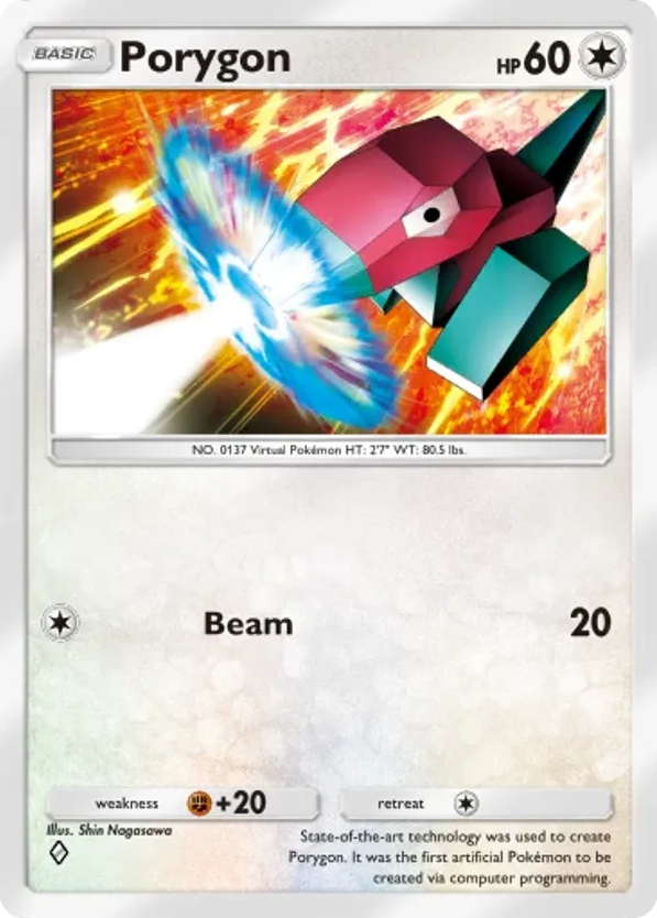 Porygon card front