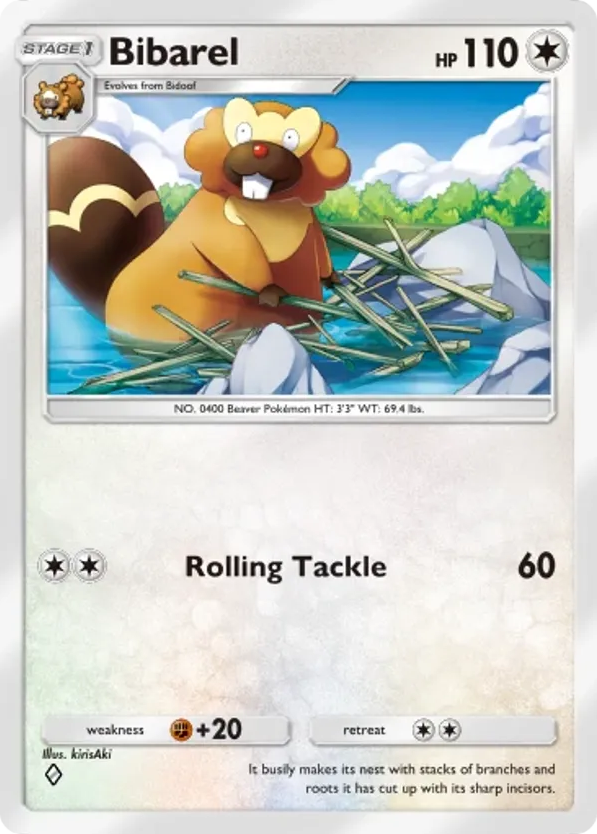 Bibarel card front